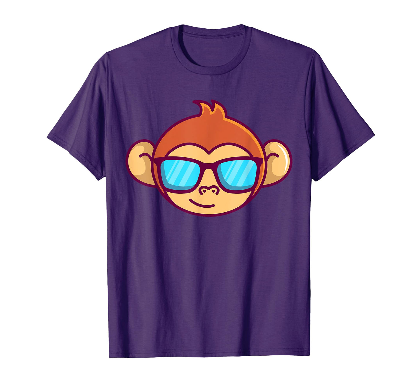 Cute Monkey With Sunglasses For Kids Who Love Monkeys T-Shirt