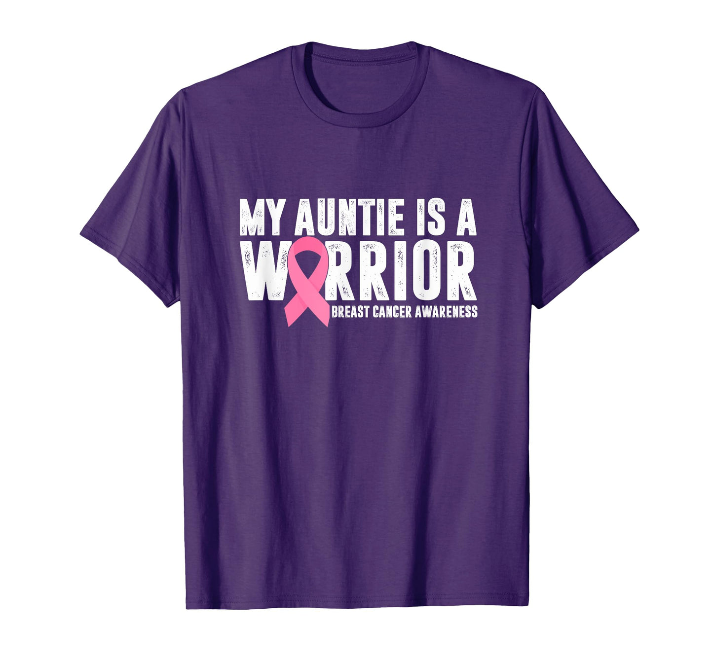 My Auntie Is A Warrior Breast Cancer Awareness Support Squad T-Shirt