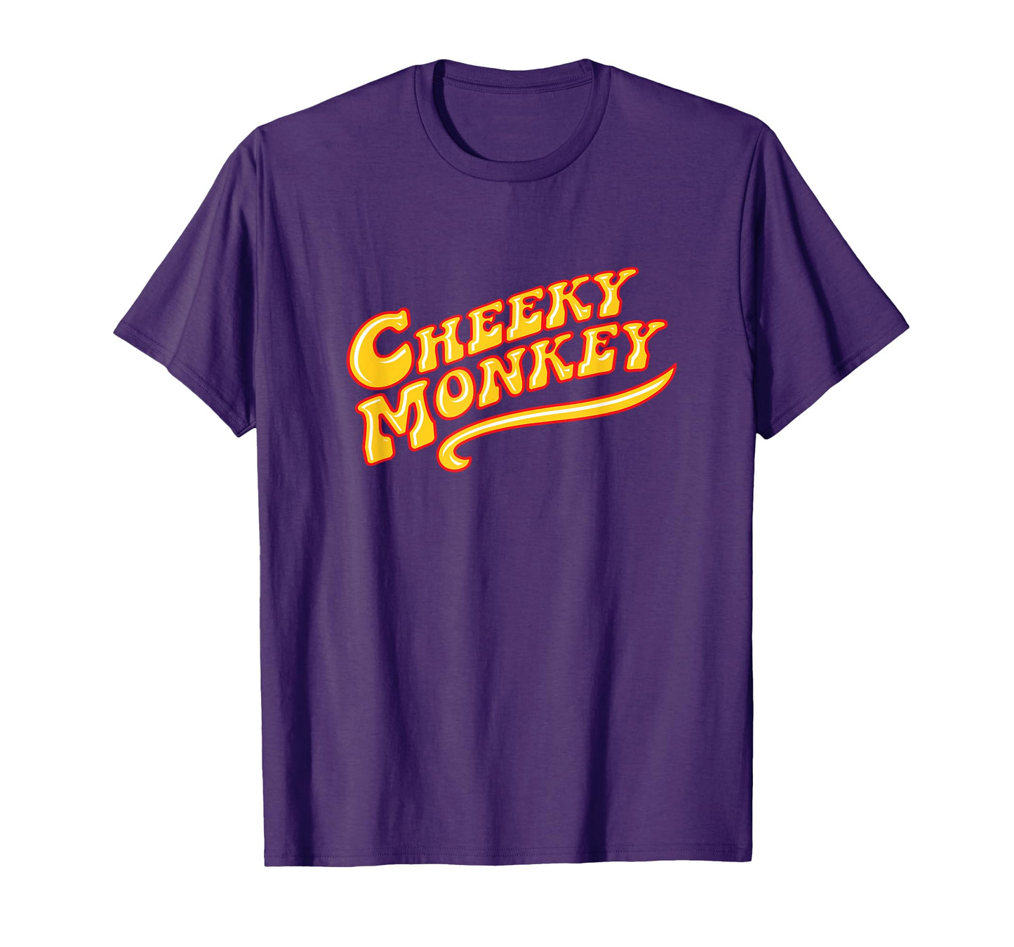 Cheeky Monkey Groovy Text T-Shirt
