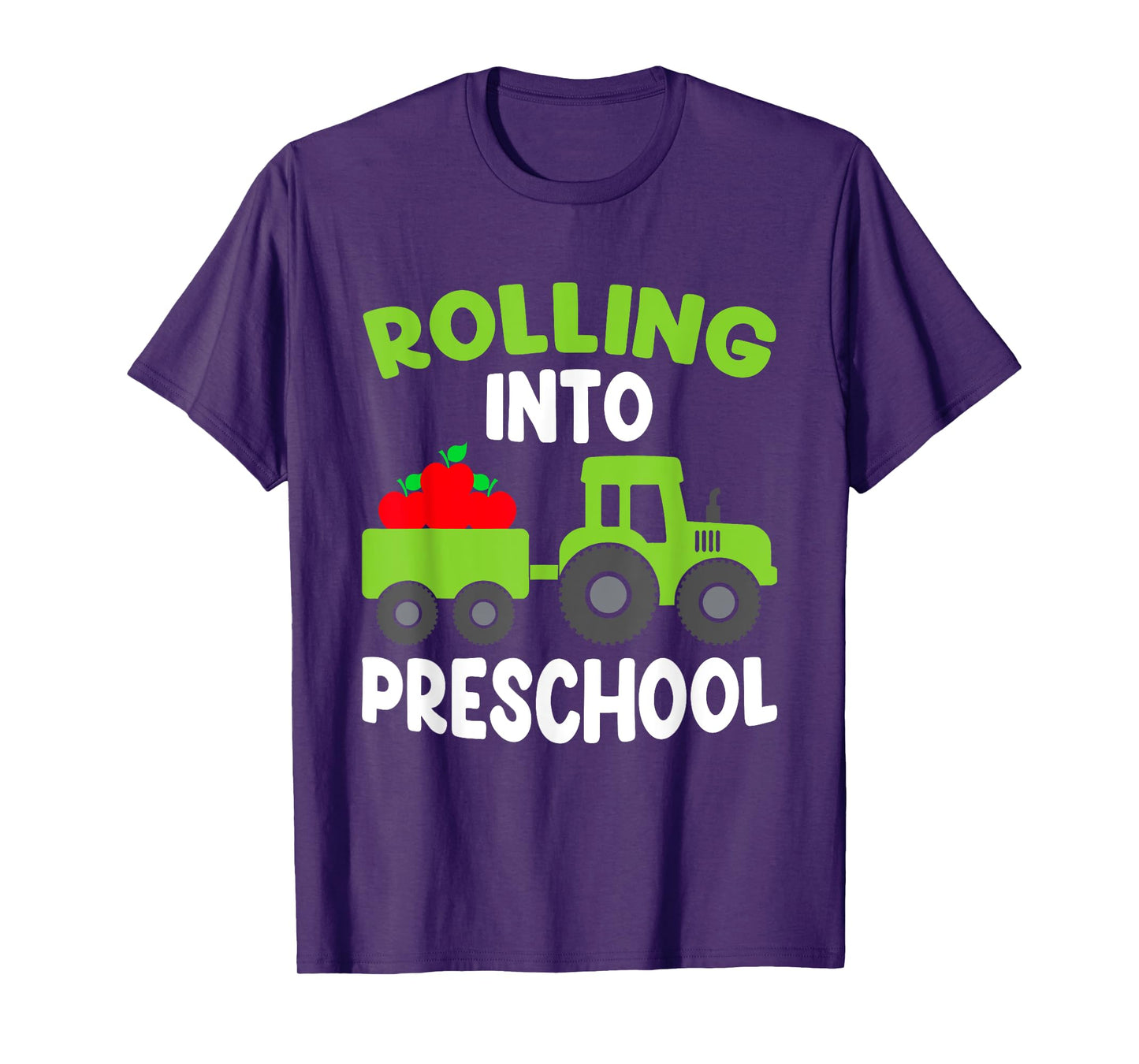 Back to School Tractor Construction First Day of Preschool T-Shirt