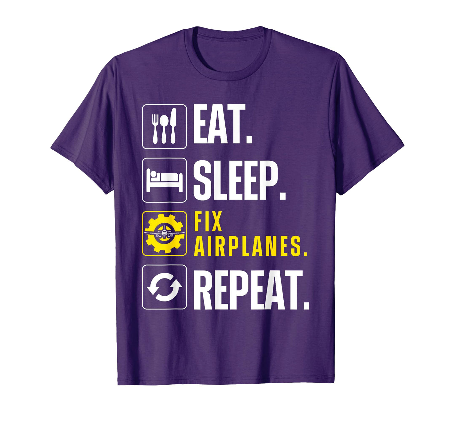 Aircraft Mechanic Art For Men Women Aviation Maintenance T-Shirt