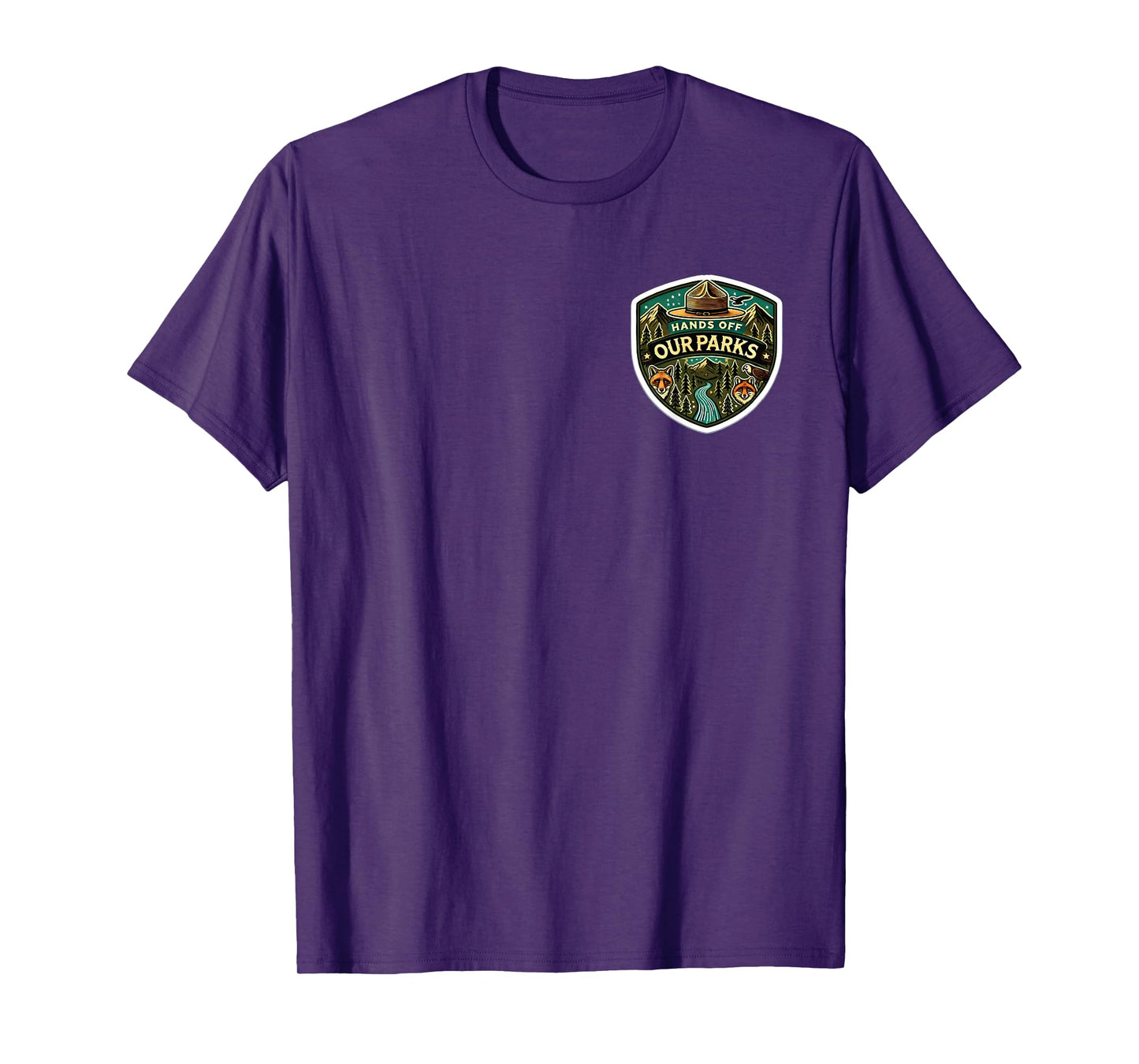Hands Off Our National Parks Retro Nature Conservation T-Shirt