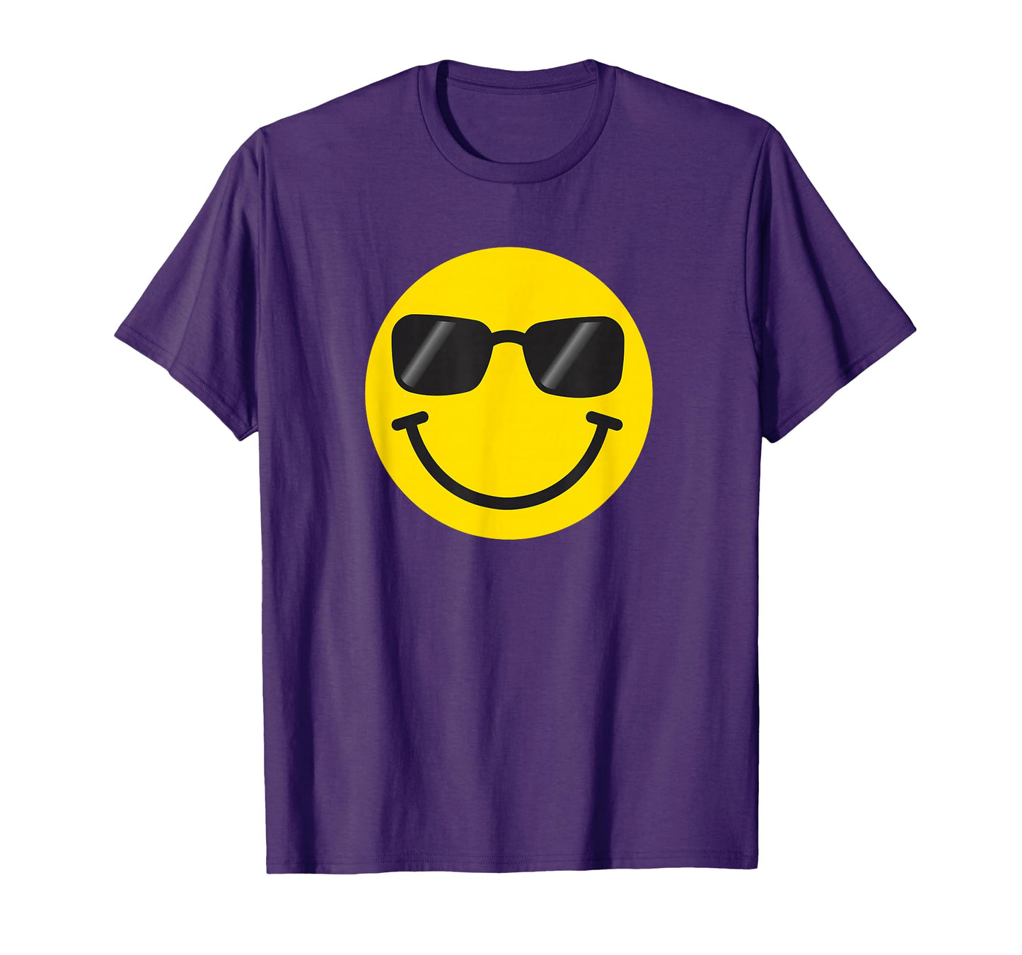 Funny Smiling Emoticon Men Women Graphic Happy Face Smile T-Shirt