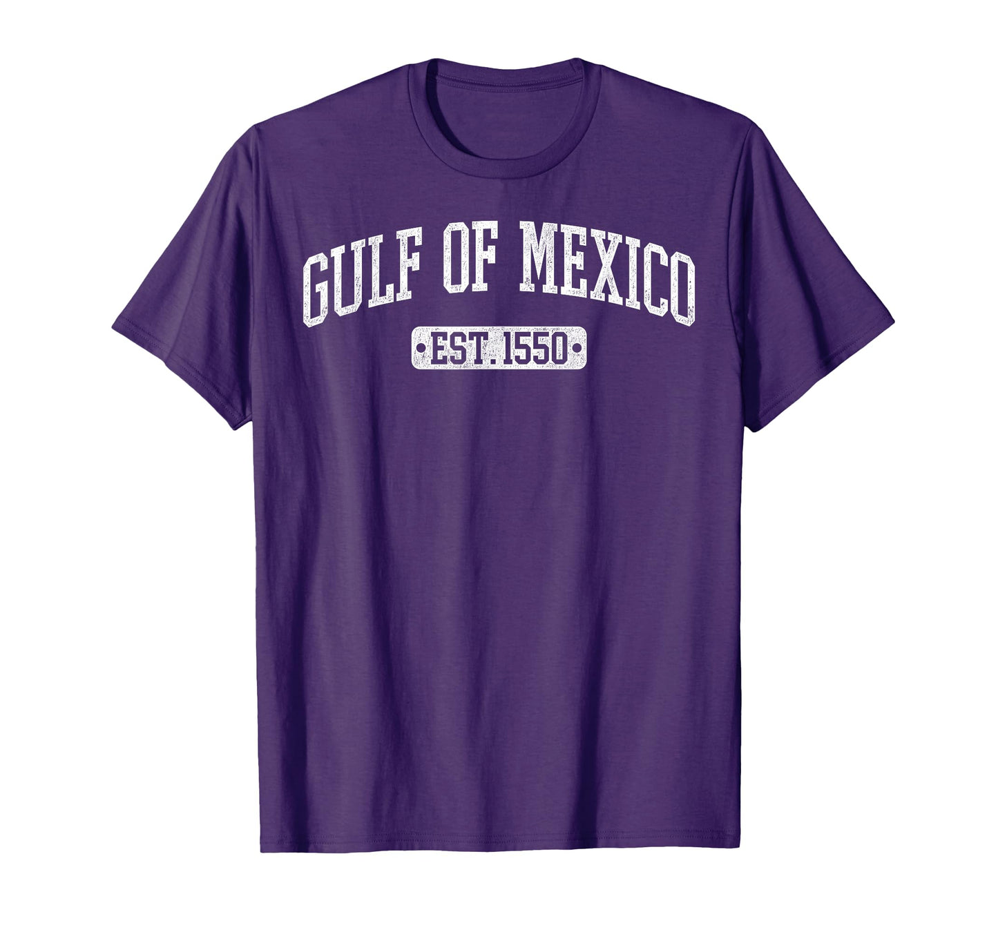 Retro Gulf of Mexico Est 1550 Mexican Flag for Men Women T-Shirt