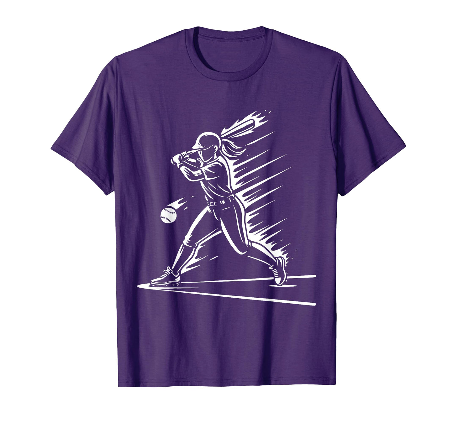 Softball Player Ice+Cream Softball Drip Back to School T-Shirt