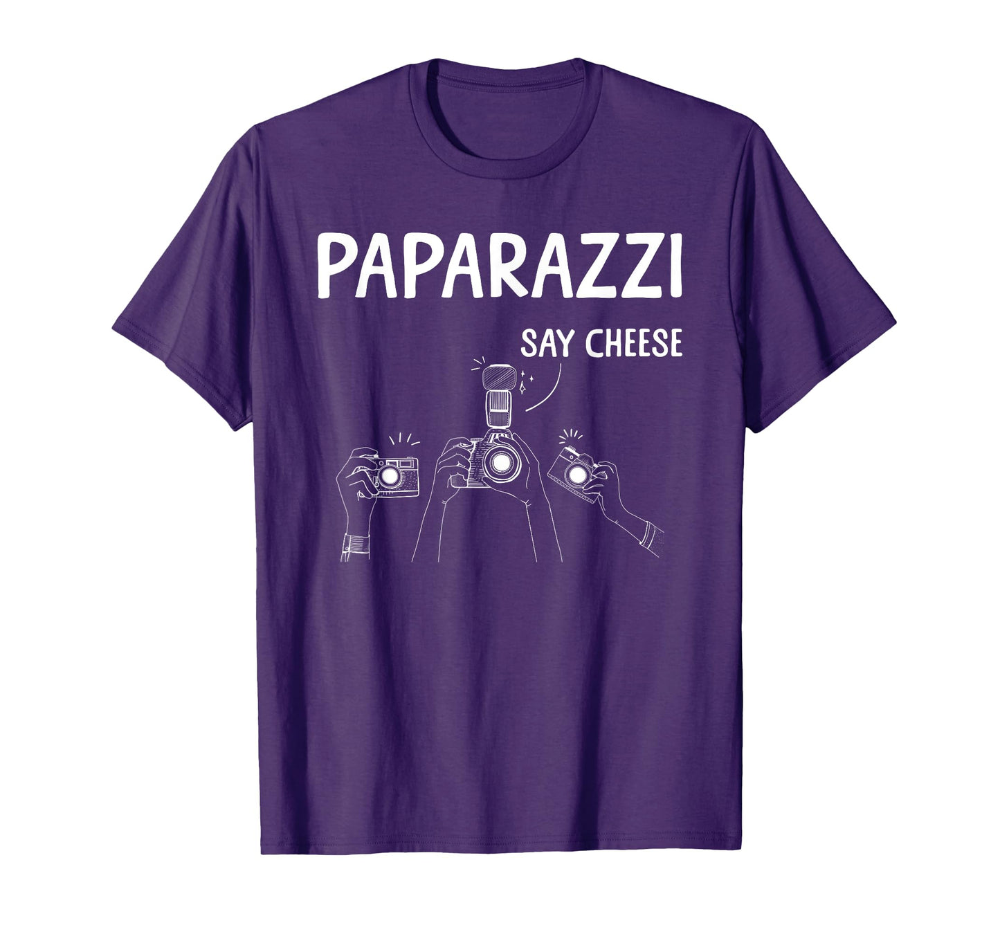 Funny Paparazzi Design For Men Women Photographer Paparazzi T-Shirt