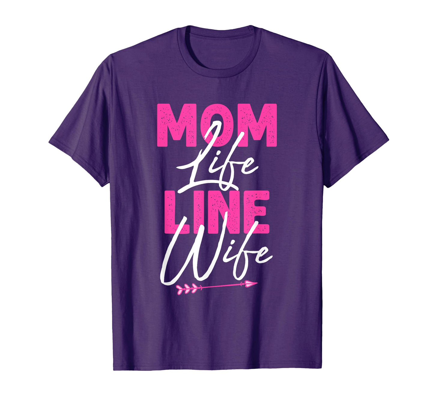Funny Lineman Wife Design Lineman Lover Women Mom Linesman T-Shirt
