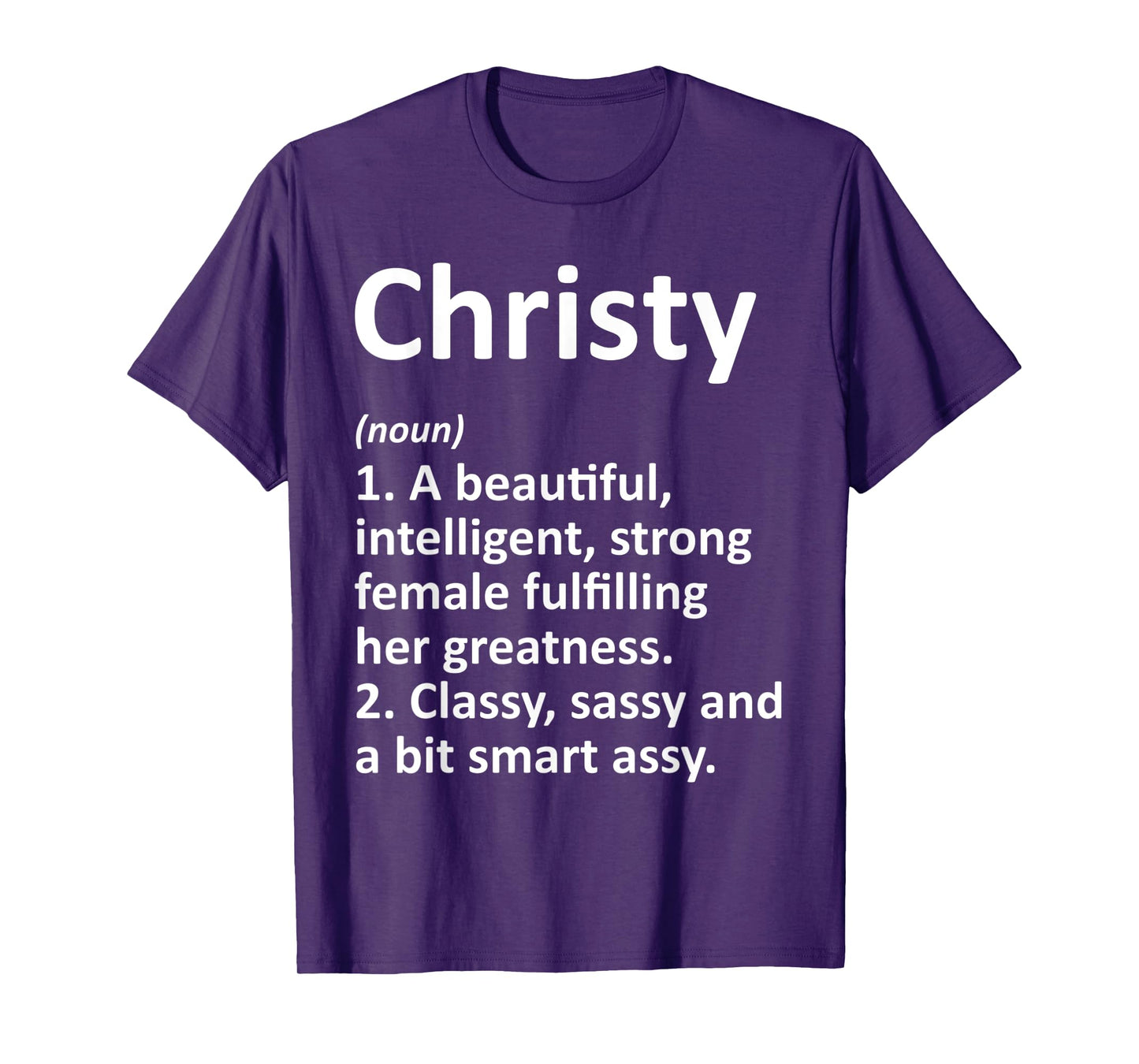 CHRISTY Definition Personalized Name Funny Christmas Gift T-Shirt