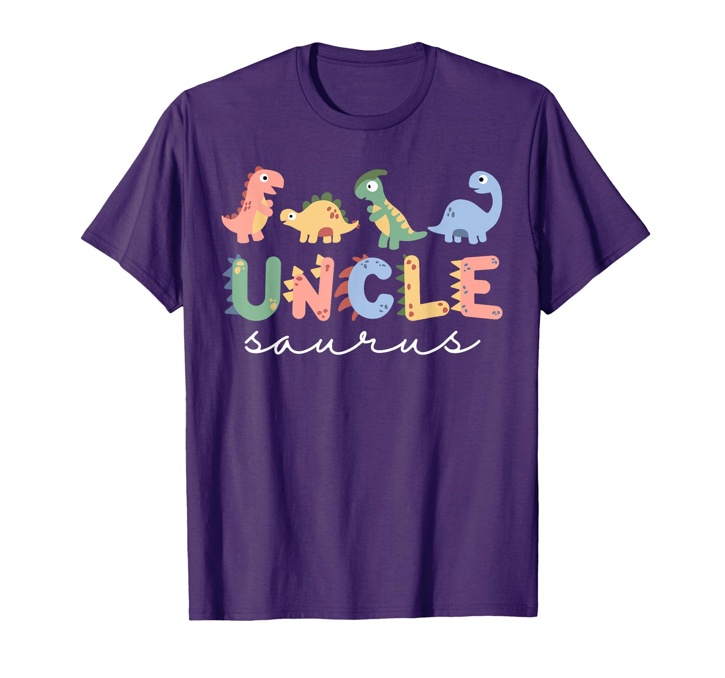 Funny Cute Uncle Saurus T Rex Dinosaur Uncle Saurus Family T-Shirt