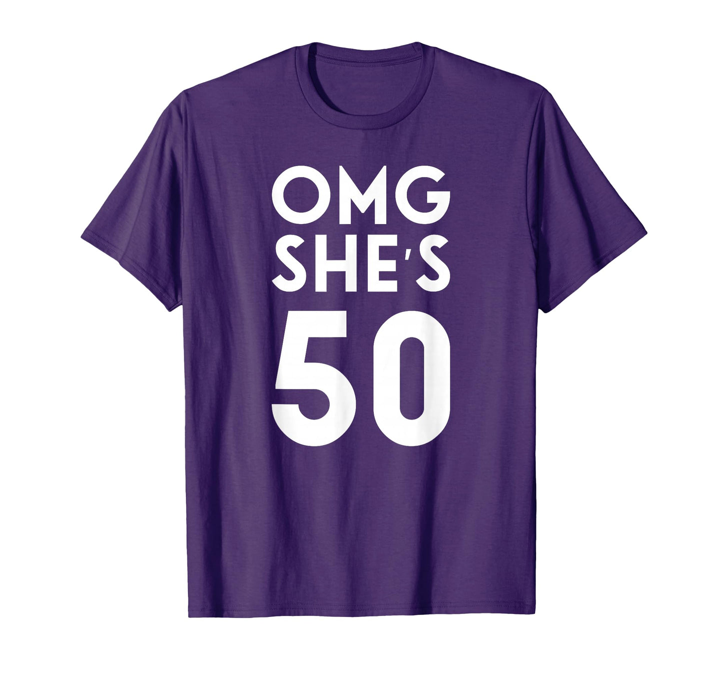 OMG She's 50 T-Shirt 50th Birthday Shirt for Family Group T-Shirt