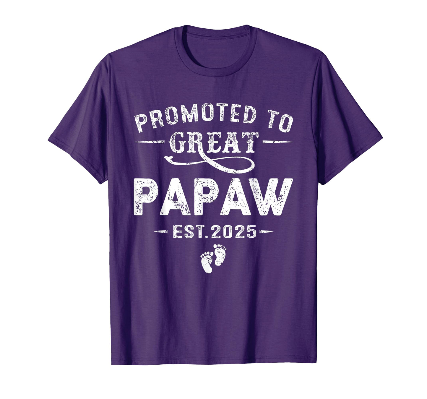 Promoted To Great Papaw Est 2025 Pregnancy Announcement T-Shirt