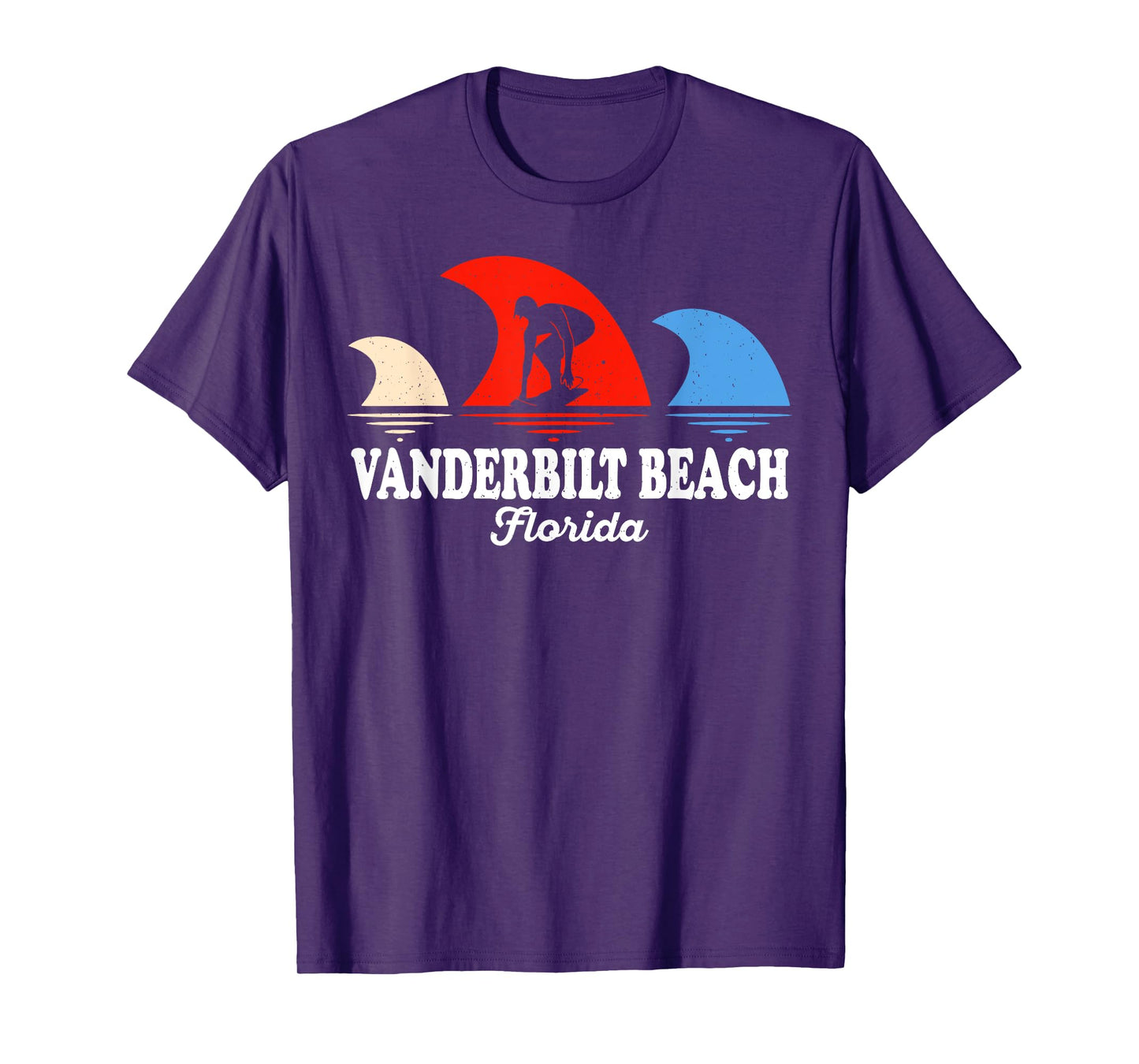 Retro Vanderbilt Beach Florida Surfboarding T-Shirt