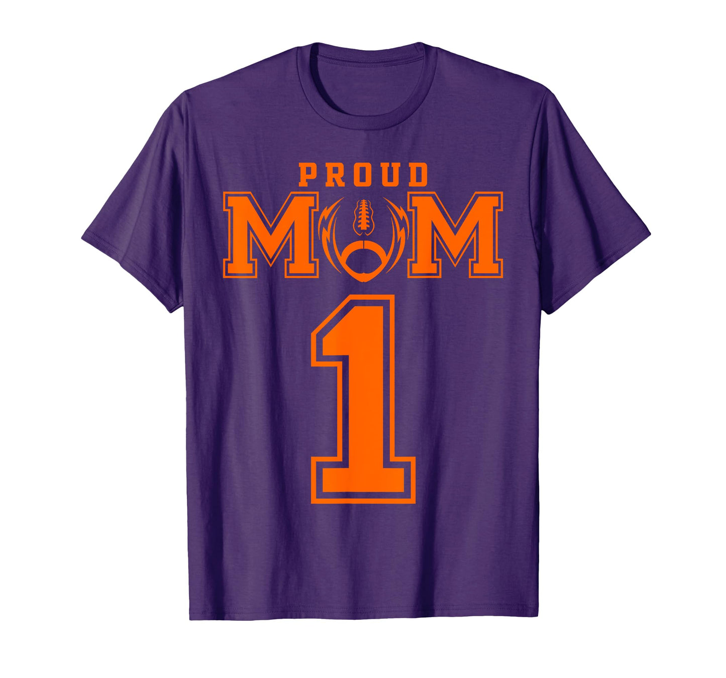 Custom Proud Football Mom Number 1 OR Personalized T-Shirt