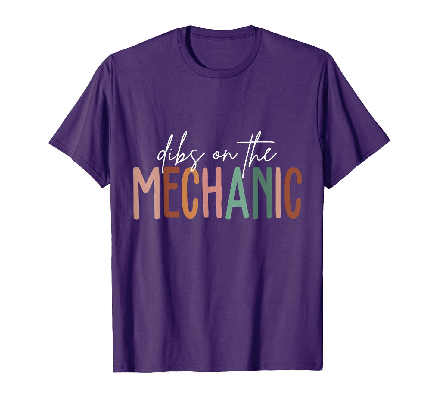 Vintage Dibs On The Mechanic Wife Girlfriend Husband T-Shirt