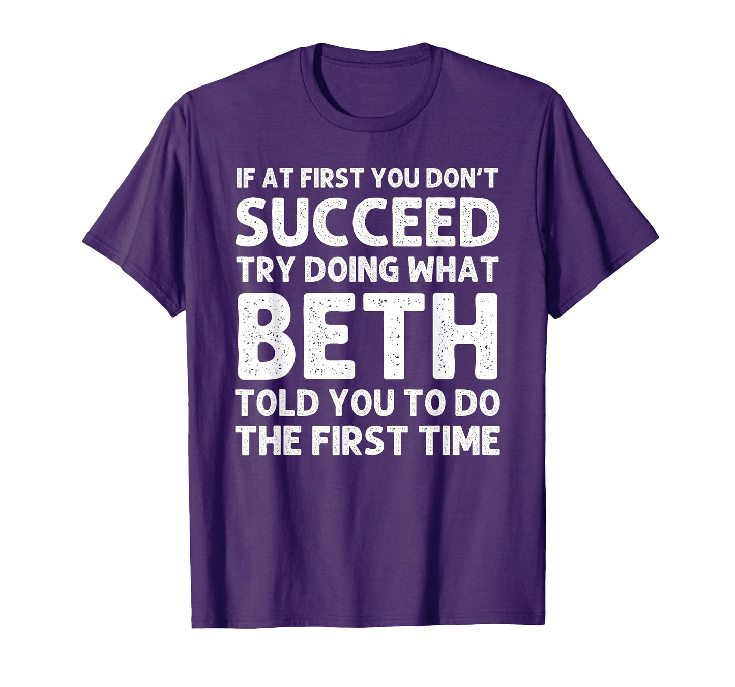 BETH Name Personalized Birthday Funny Christmas Joke T-Shirt