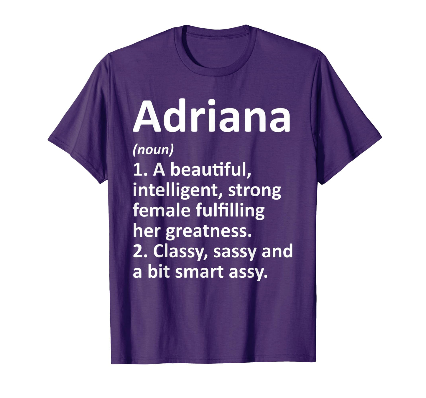 ADRIANA Definition Personalized Name Funny Christmas Gift T-Shirt