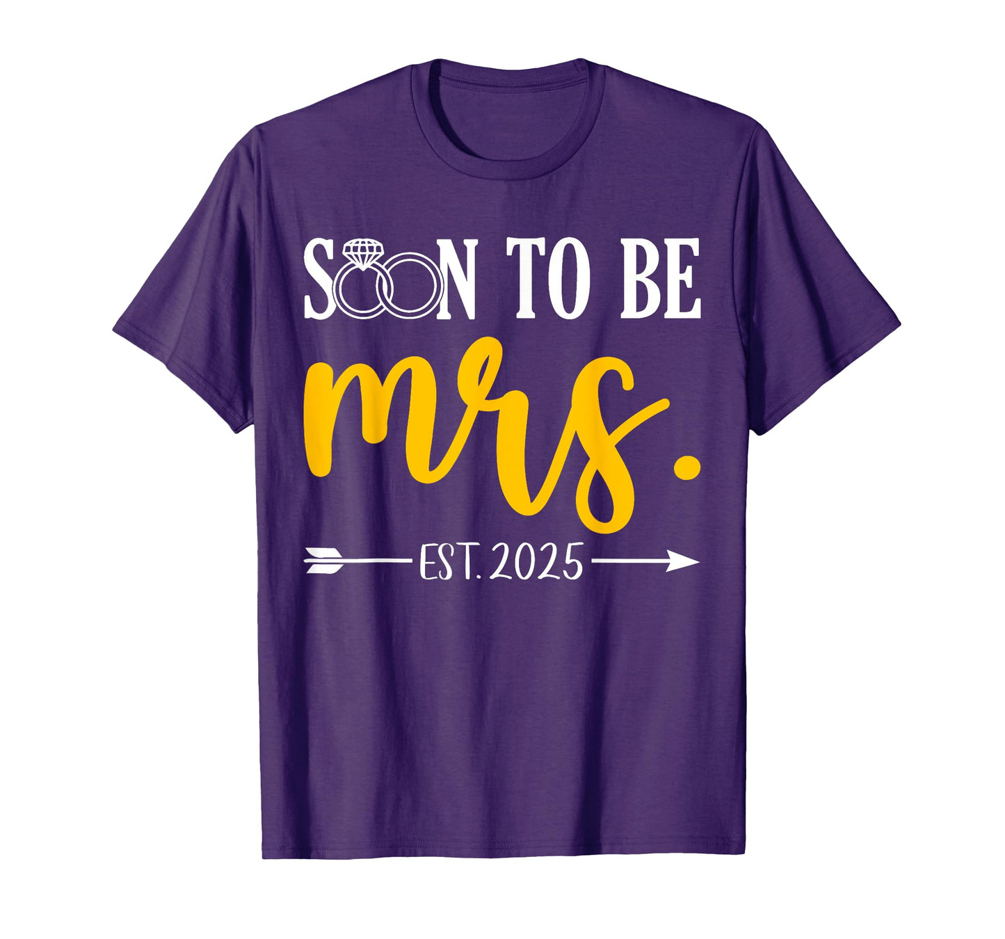 Soon To Be Mrs 2025 Future Bride Wedding Bachelorette Party T-Shirt