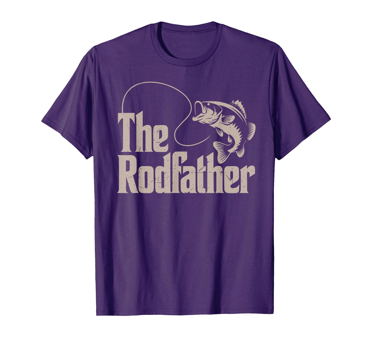 The Rodfather Fishing Dad Gift Men Bass Fish from Son Funny T-Shirt