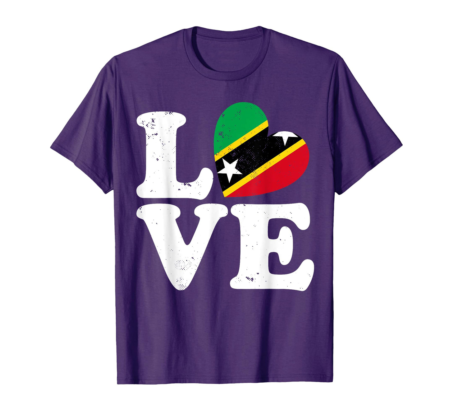 Love Heart St Kitts and Nevis Proud St Kitts and Nevis Flag T-Shirt