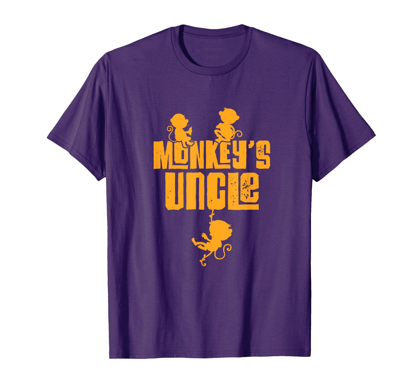 Monkey's Uncle Funny Monkey Matching Nephew T-Shirt