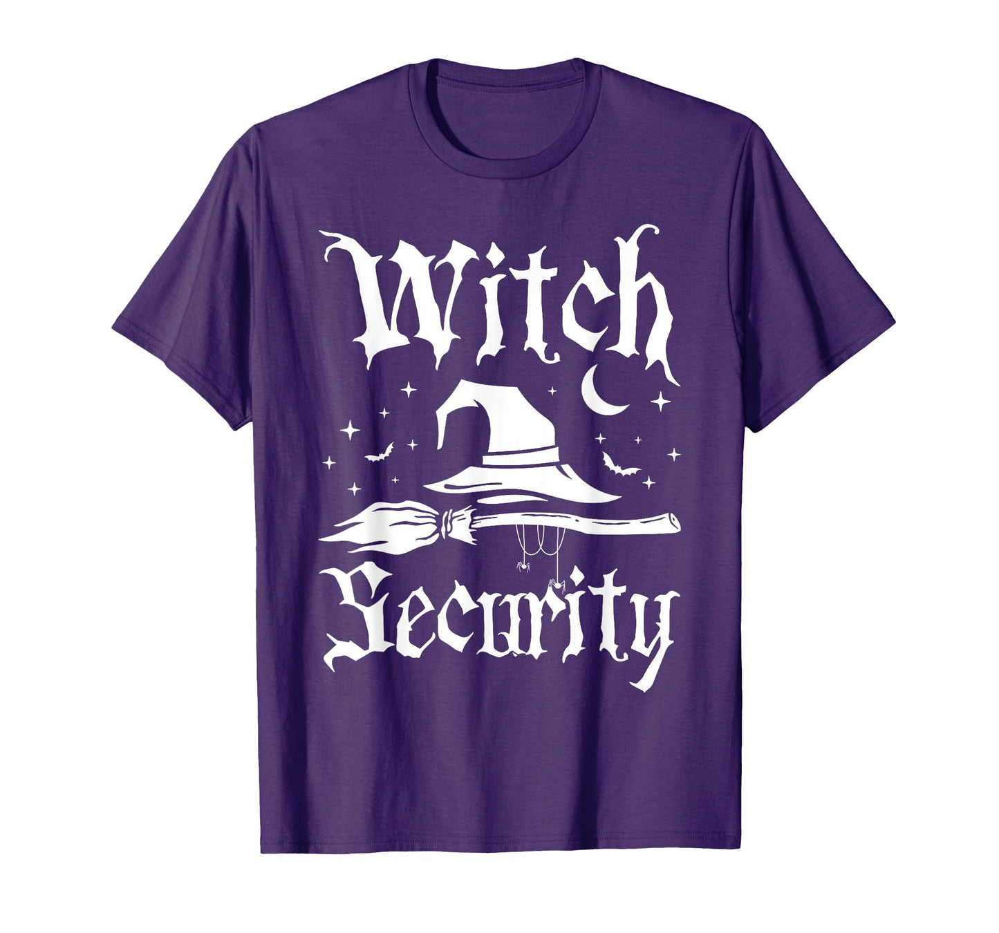 Witch Security Funny Halloween Costume Man Dad Big brother T-Shirt