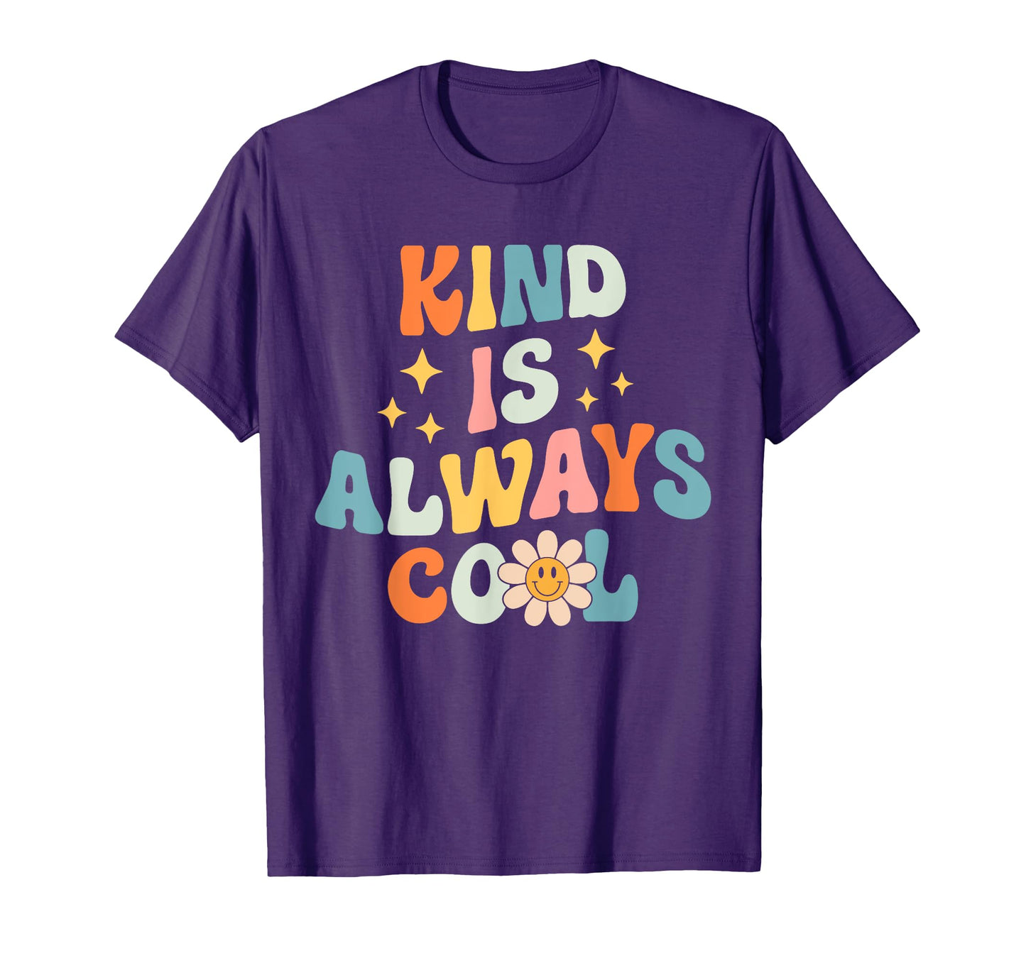 Kind is Always Cool - Teacher Retro Groovy Daisy Be Kind T-Shirt