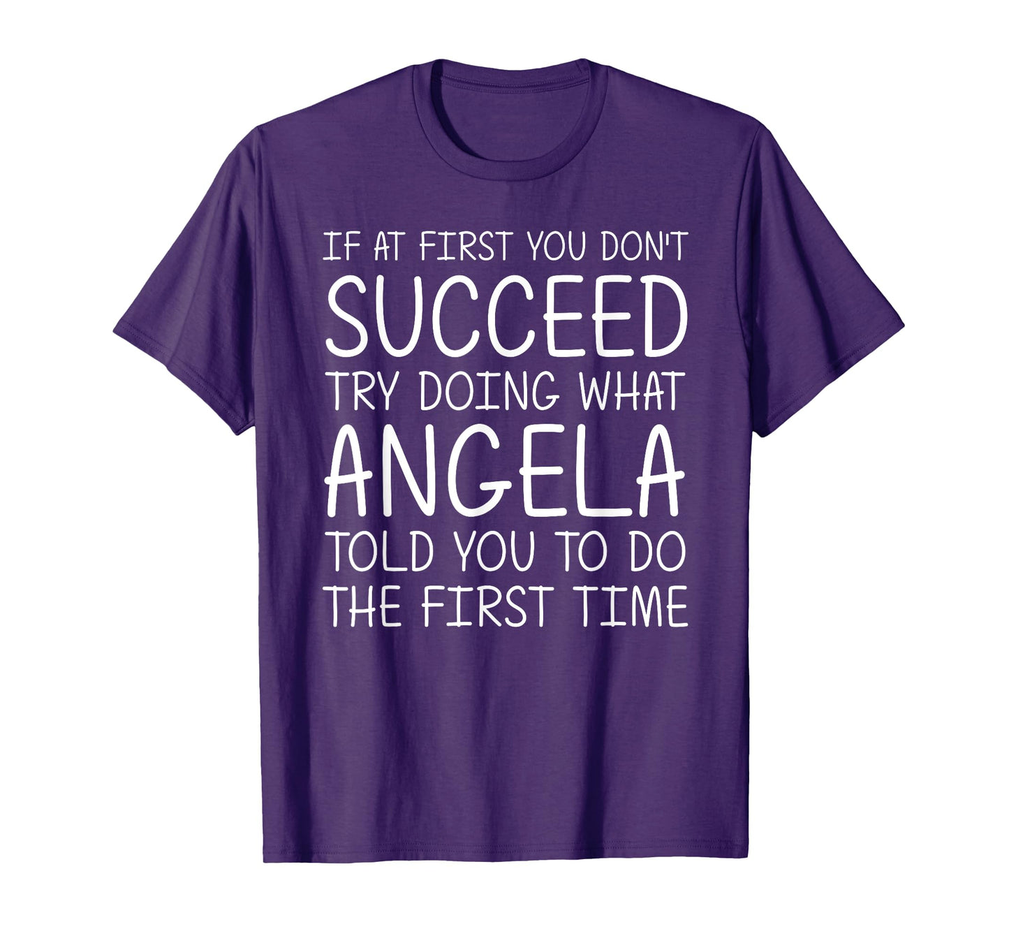 ANGELA Gift Name Personalized Birthday Funny Christmas Joke T-Shirt