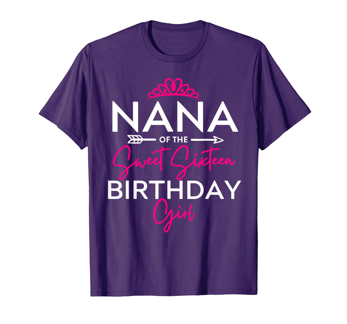 Nana of the Sweet Sixteen Birthday Girl Teen Bday Party T-Shirt