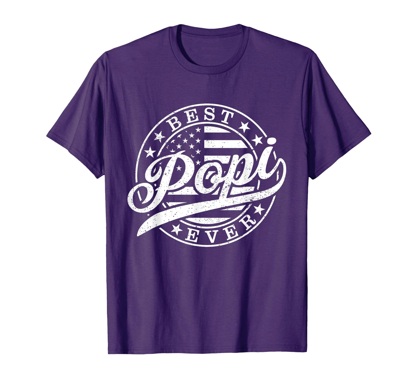 Best Popi Ever American US Flag Funny Grandpa Father's Day T-Shirt