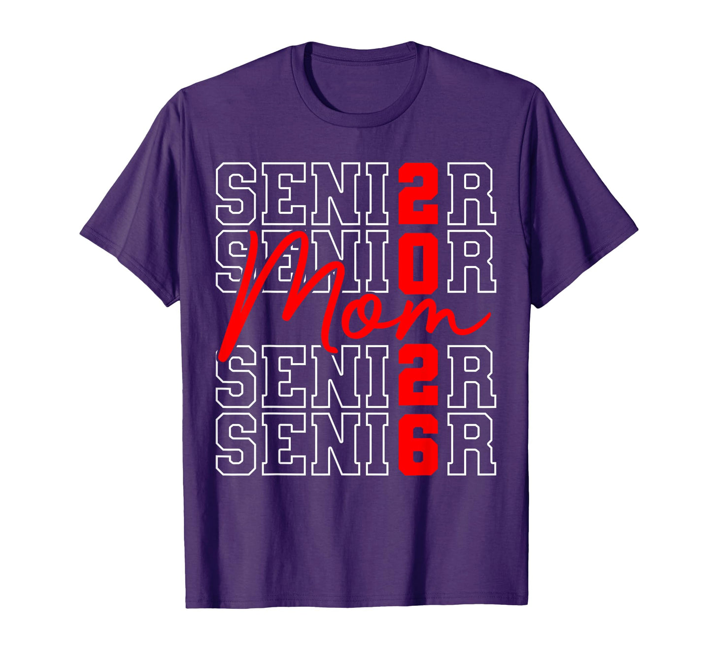 Retro Senior Mom 2026 Graduation Family Class Of 2026 T-Shirt