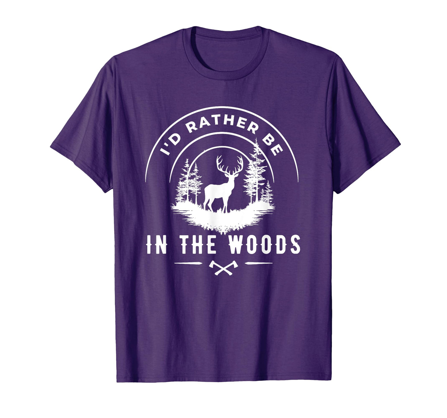 i'd rather be in the woods Hunting Deer T-Shirt