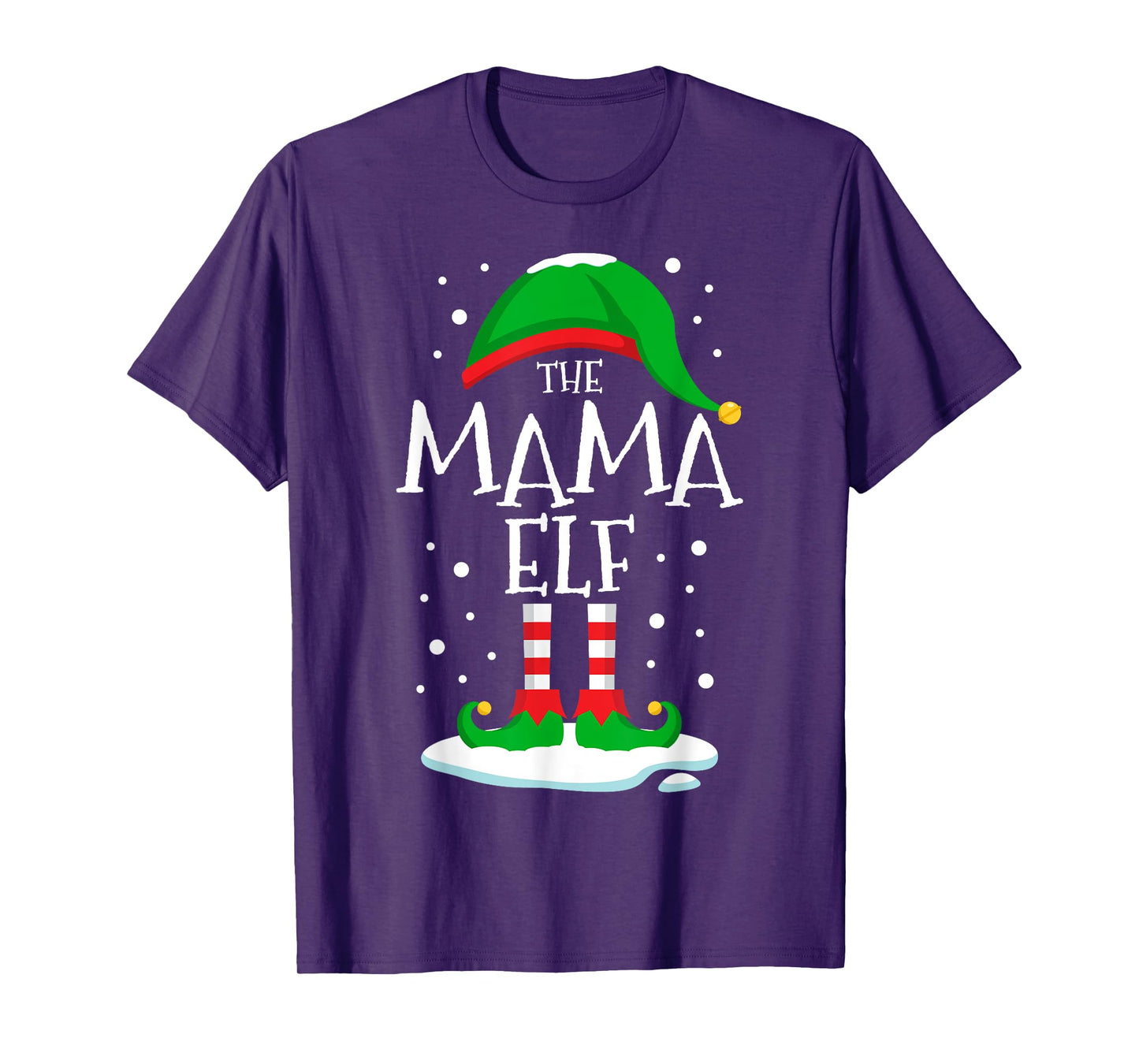 The Mama Elf Christmas Family Matching Xmas Mom Group Funny T-Shirt