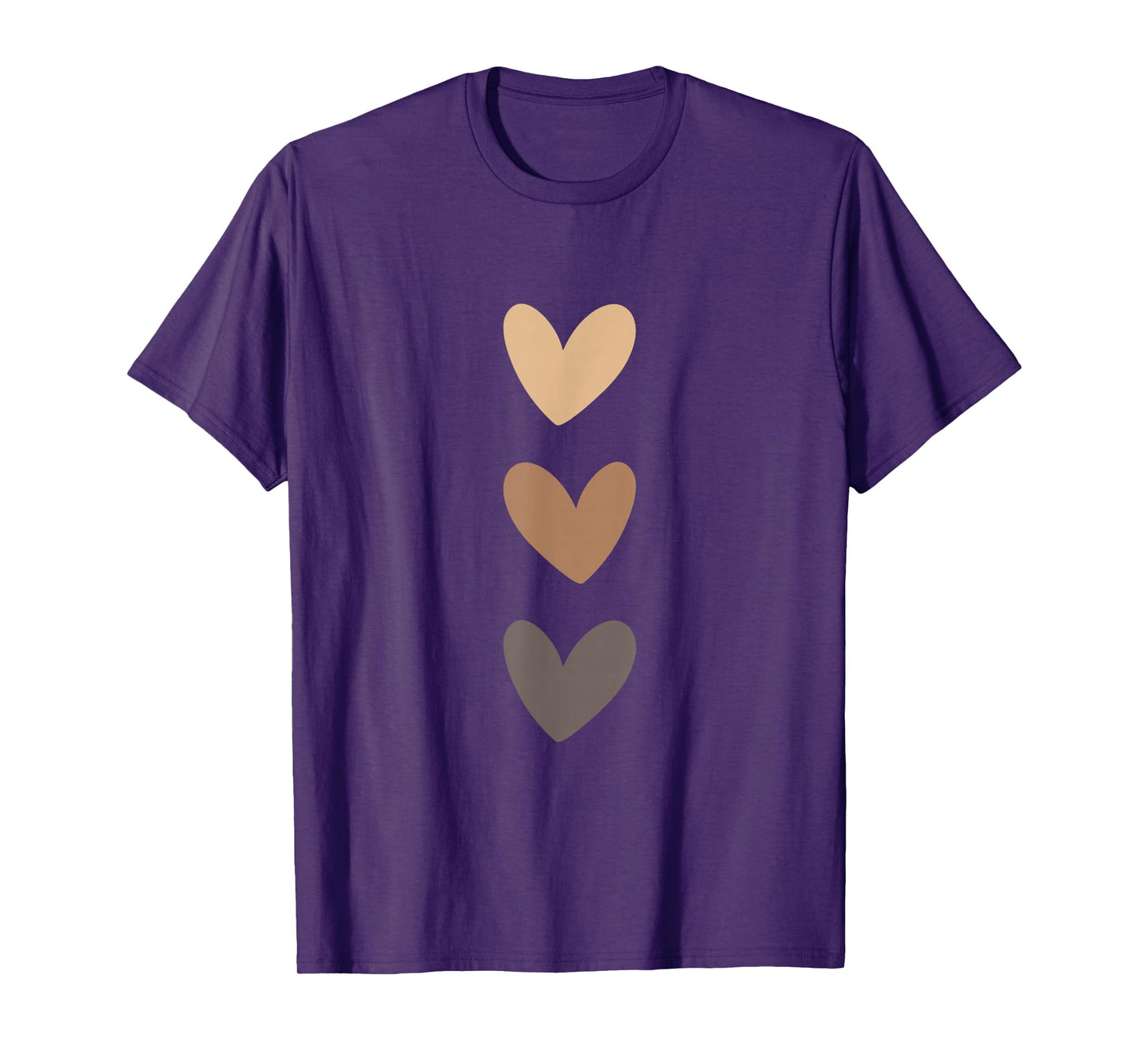 Heart Brown Graphic Drawing Heart Love Minimalist T-Shirt