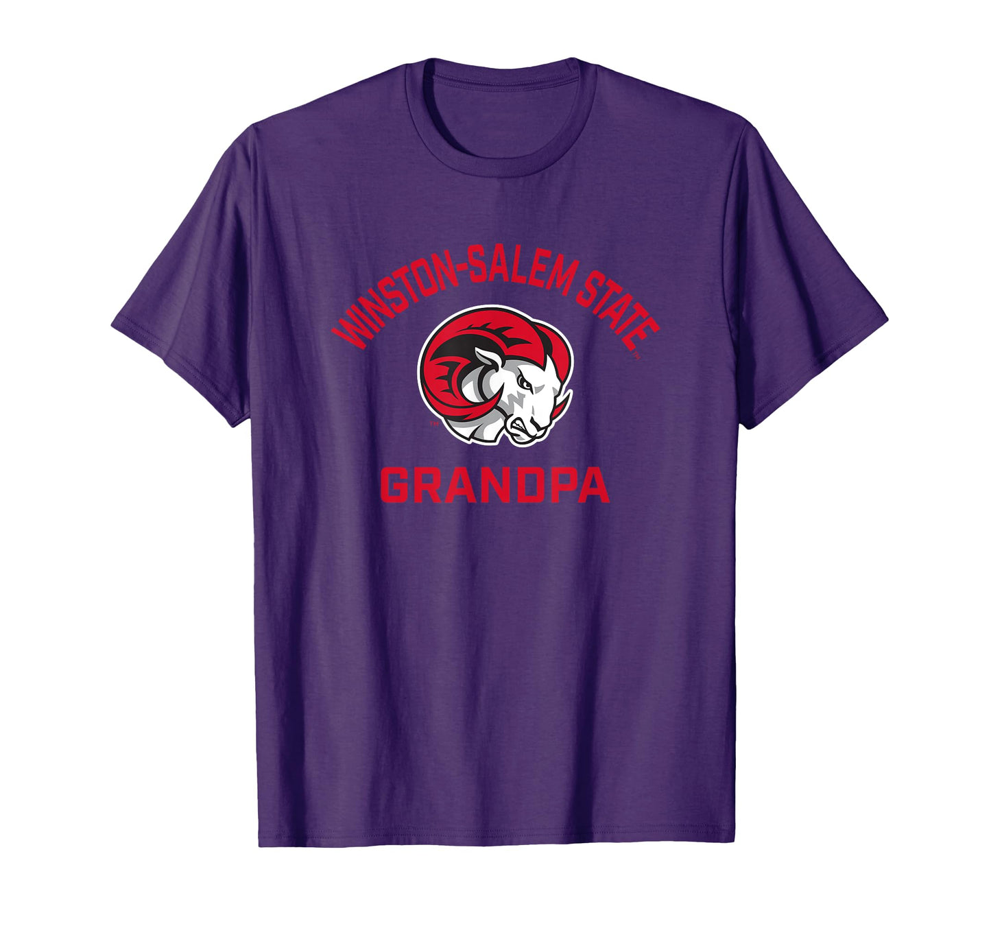 Winston-Salem State University WSSU Rams Arched Grandpa T-Shirt