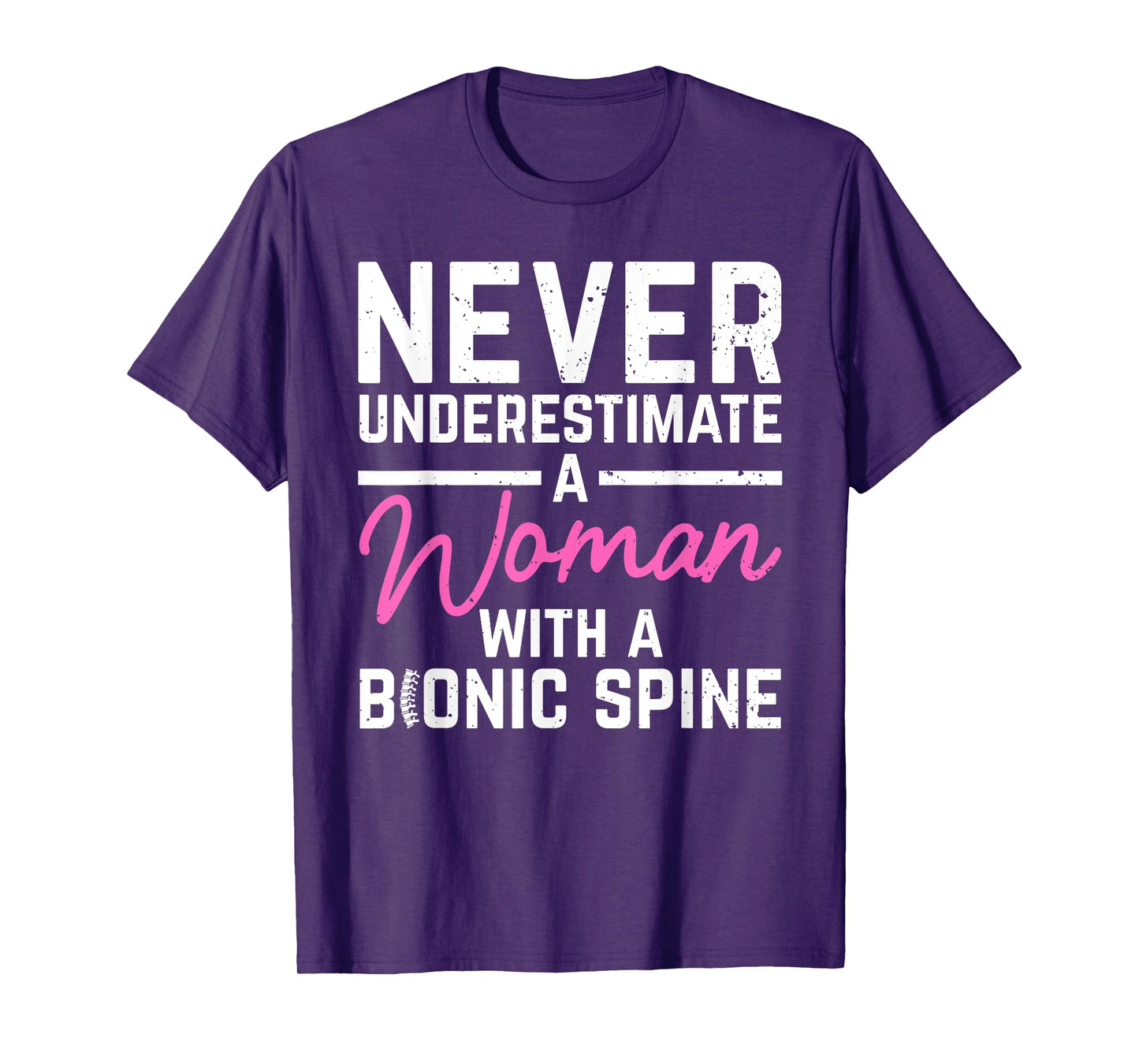 Spine Surgery Art for Women Spinal Fusion After Back Surgery T-Shirt