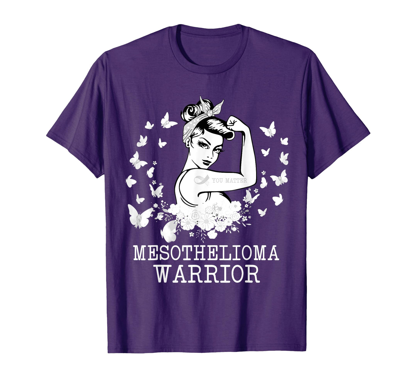 Mesothelioma Warrior For Women Men, Mesothelioma Awareness T-Shirt