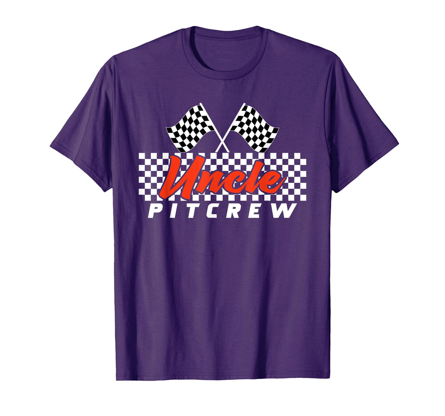 Race Car Birthday Party Racing Family Uncle Pit Crew T-Shirt