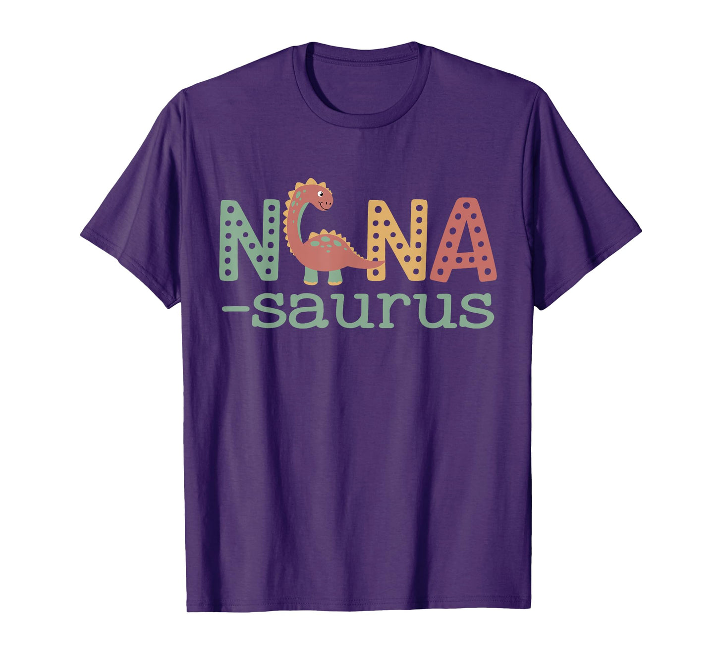 Nanasaurus T Rex Dinosaur Nana Saurus Family Matching Retro T-Shirt
