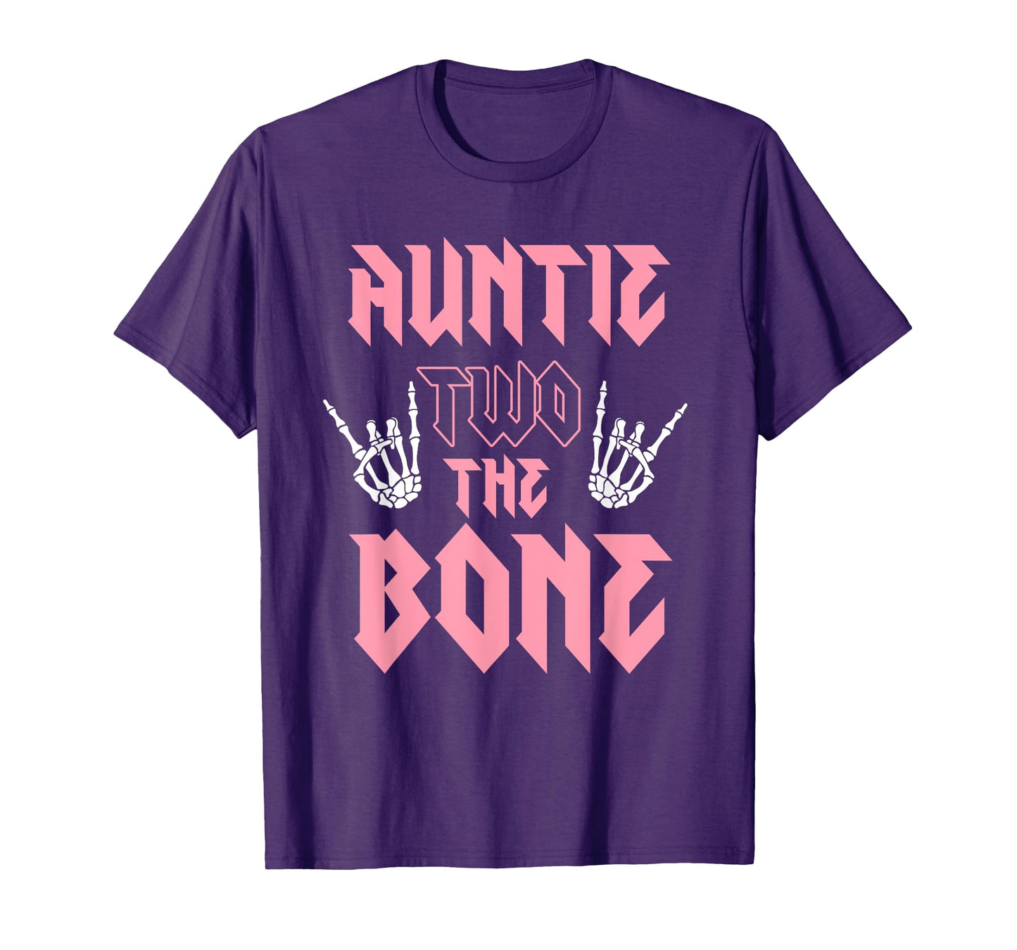 Auntie Two the Bone Birthday 2 Years Old Birthday Girl T-Shirt