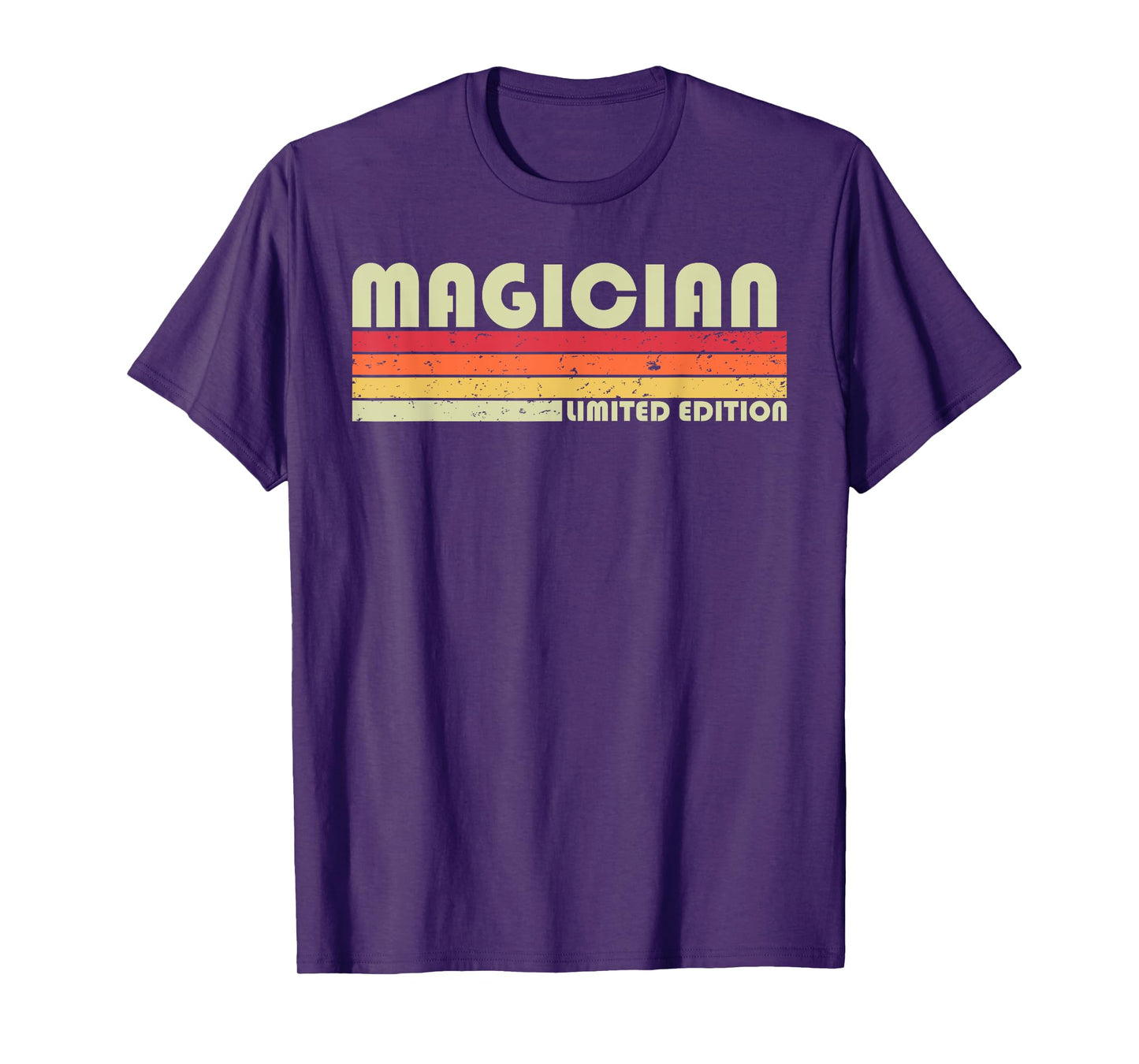 MAGICIAN Funny Job Title Profession Birthday Worker Idea T-Shirt, Black, Small
