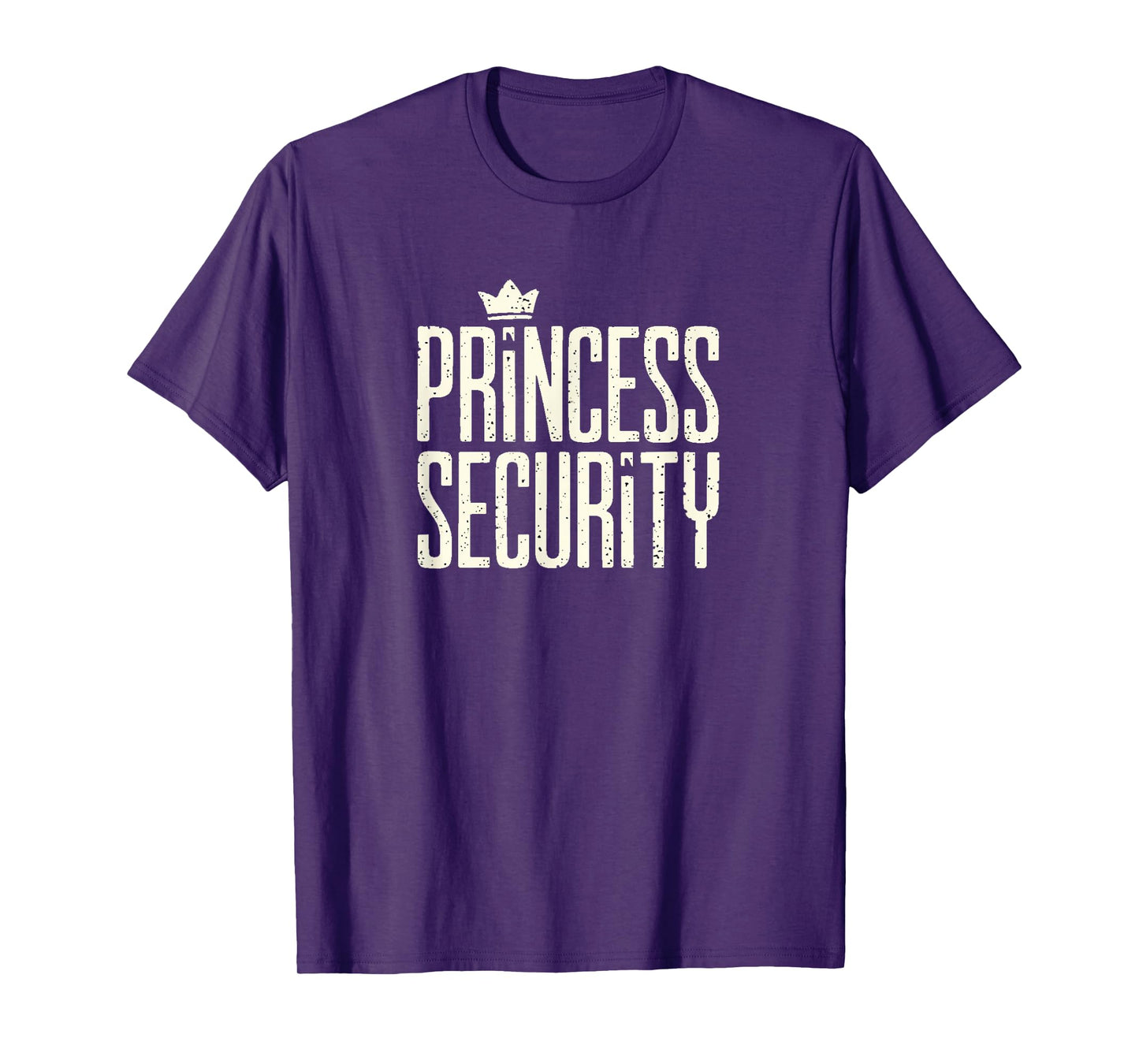 Princess Security Protection Matching Family Retro Men Boys T-Shirt