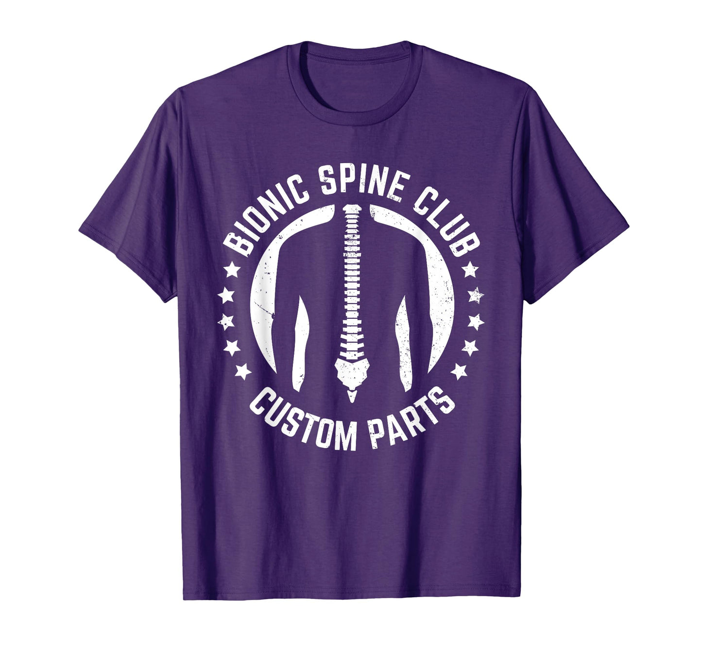 Funny Spine Surgery Art for Men Women Bionic Spine Surgery T-Shirt