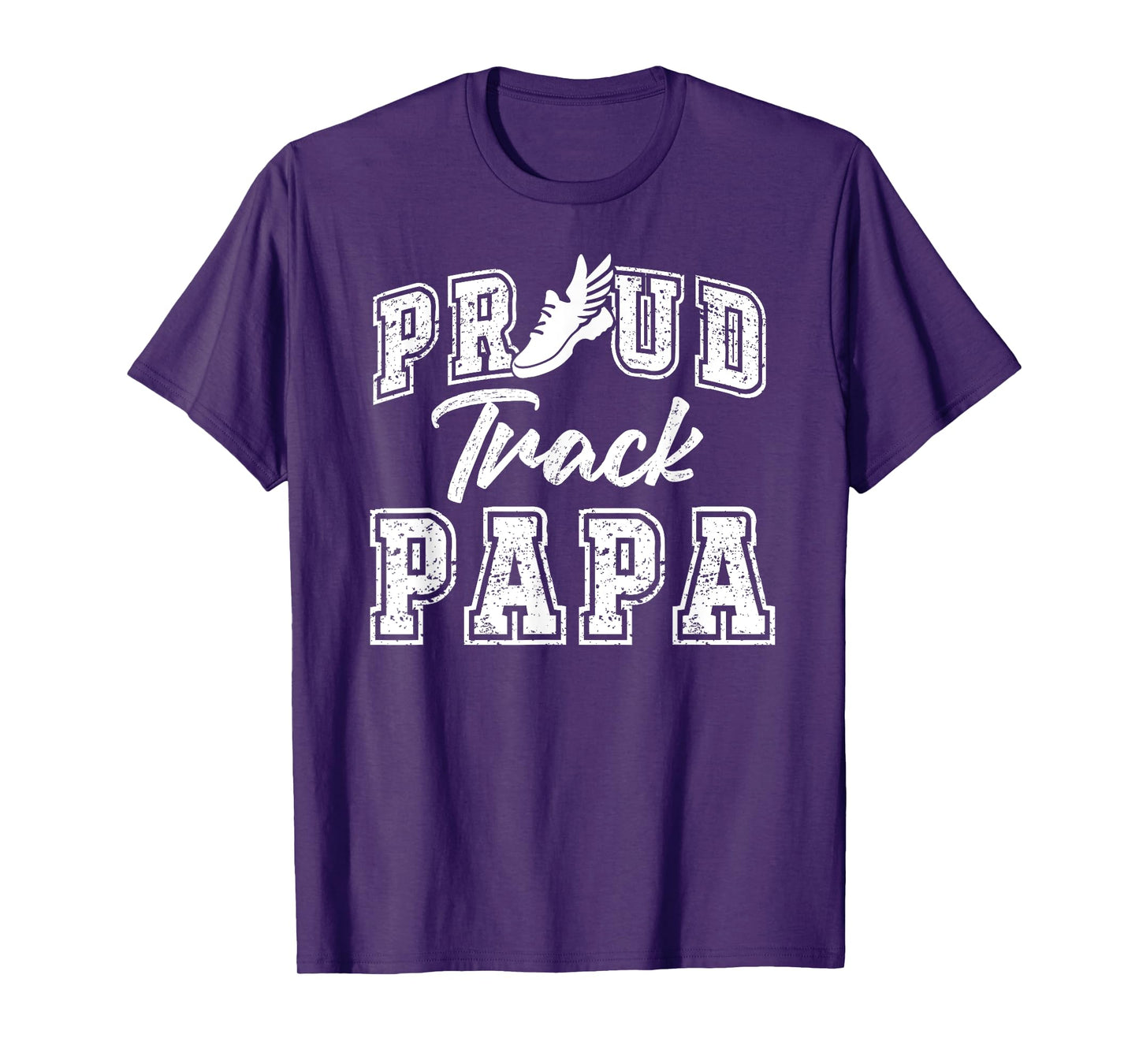 Proud Track Papa of A Track and Field Athlete Papa T-Shirt