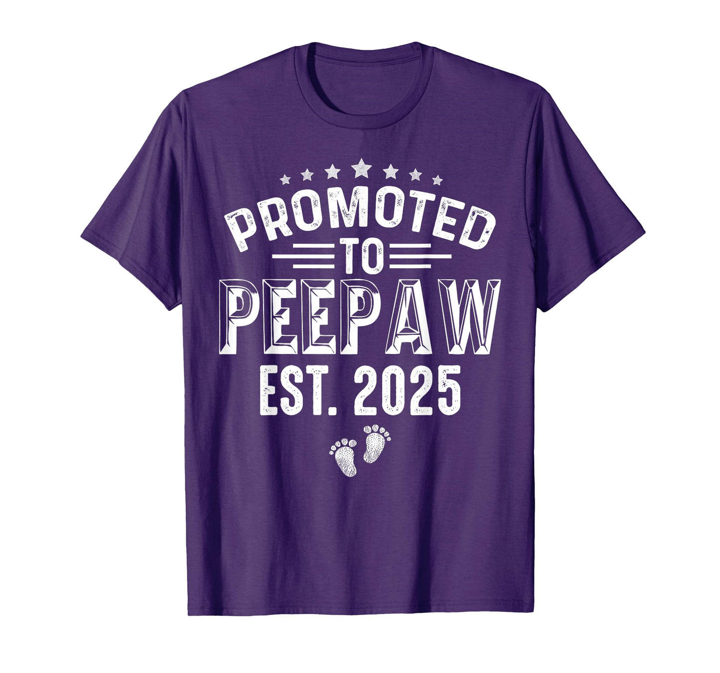 Promoted To Peepaw est.2025 Fathers Day First time Peepaw T-Shirt