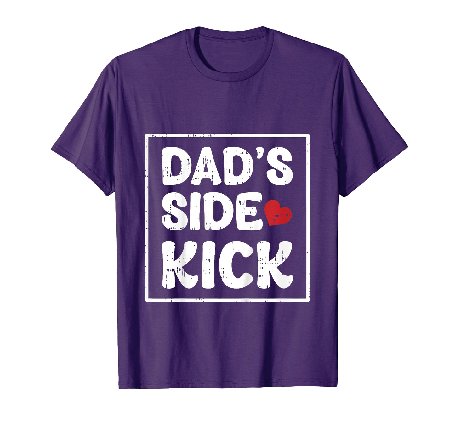 Kids Dads Side Kick Fathers Day Funny Son Baby Boys Kids Toddlers T-Shirt