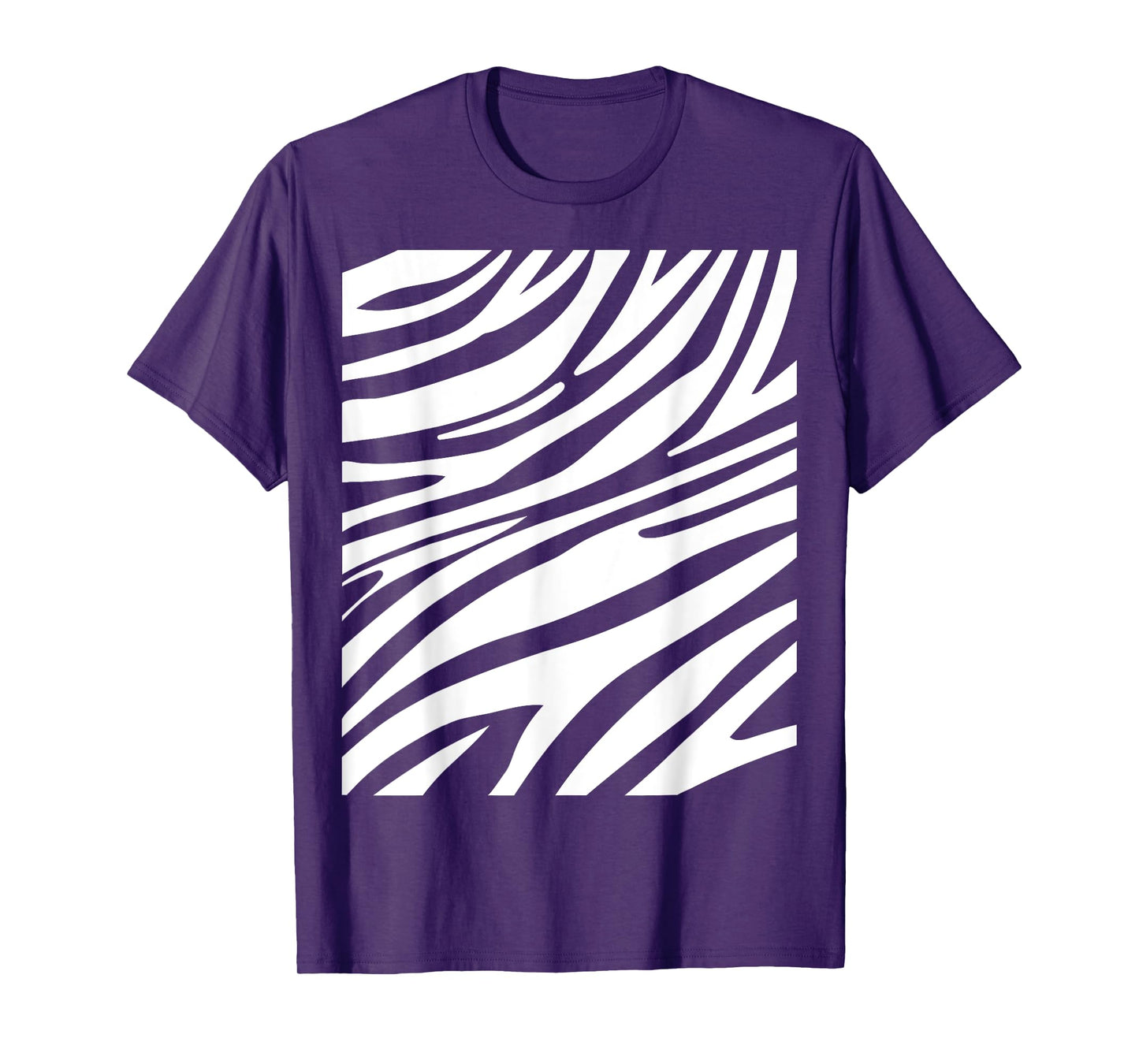 Funny Zebra Print Halloween Striped Animal Easy DIY Costume T-Shirt