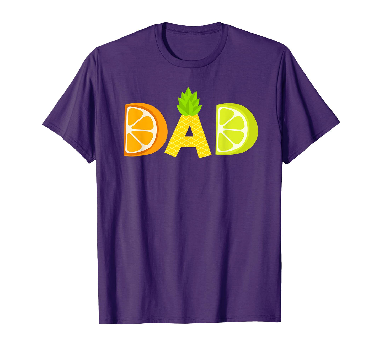 Funny Dad Fruitarian Lover Summer Father Fruit Slice T-Shirt