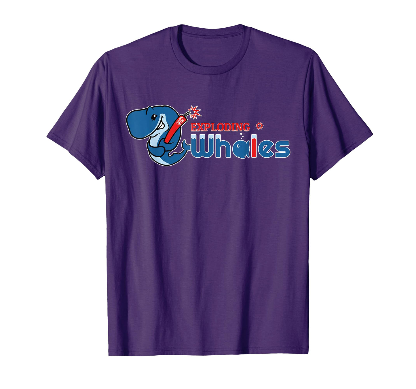 Exploding Whales Funny Whale Joke T-Shirt