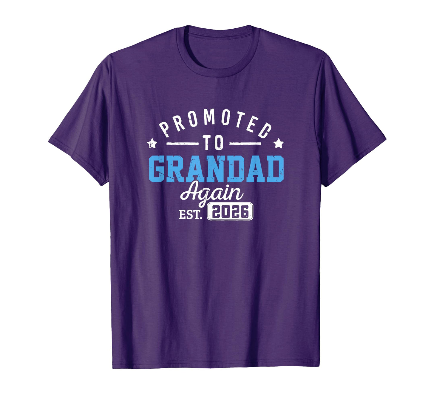 Promoted To Grandpa Again Est 2026 Baby Announcement Grandad T-Shirt