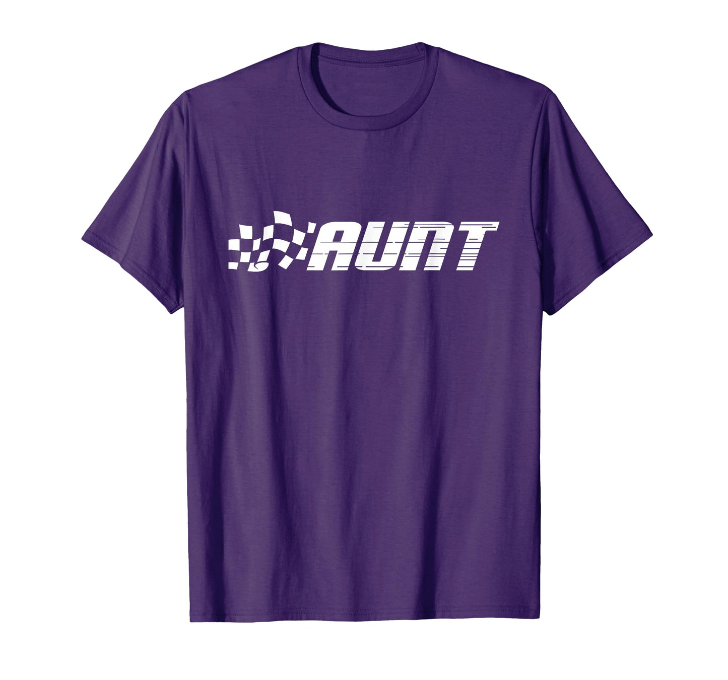 Racing Birthday Party Matching Family Race Car Pit Crew Aunt T-Shirt